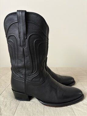 Tecovas Black Leather Womens Western Boots